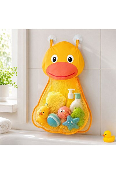 Zâna Casei Duckling Bath Toy Organizer Net with Suction Cups 32x52cm