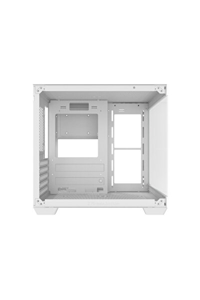 Dark Flash darkFlash C275P Mini Tower PC Case, M-ATX/ITX, White, Tempered Glass