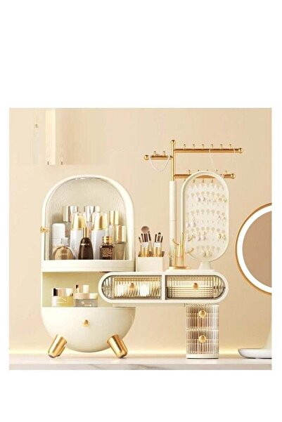 Generic Dressing Table Cosmetics Storage Box Jewelry Dustproof Drawer Home Sk...