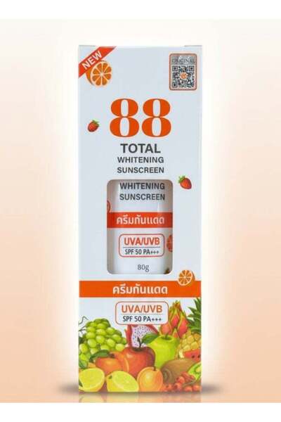 88 TOTAL WHITE Whitening Sunscreen UVA UVB SPF 50 PA+++ 80g