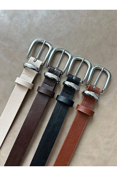 LİA KEMER 4-Piece Set: Silver Buckle Dress, Trousers, Waist Belt, Jacket Belt
