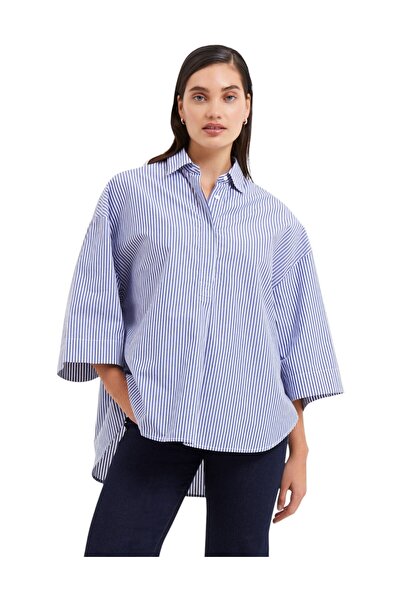 French Connection Women Rhodes Pop Striped Shirt
