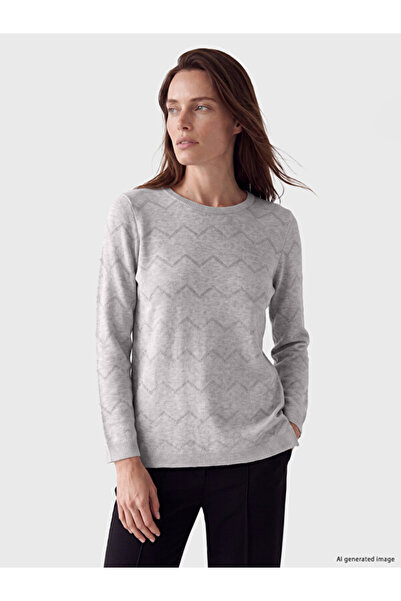 LC Waikiki Esvab • Modern & Distinctive Zero Roba Collar Zigzag Embroidered W...