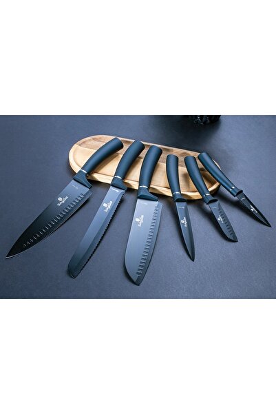 Berlinger Haus SET 6 CUȚITE DE BUCĂTĂRIE ÎN CUTIE LINIE METALICĂ ACVAMARINĂ B...