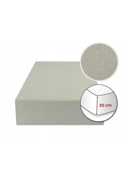 Matex Cearșaf de pat din jerseu cu elastic 130/140x190/200x30 Gri