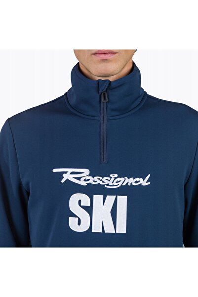 Rossignol Hanorac bărbătesc Signature Ski Hz Fleece, bleumarin închis, mărimea M