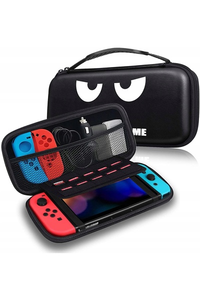 NO BRAND Husă cu mâner pentru NS Switch / NS OLED „Dont Touch Me” – Negru