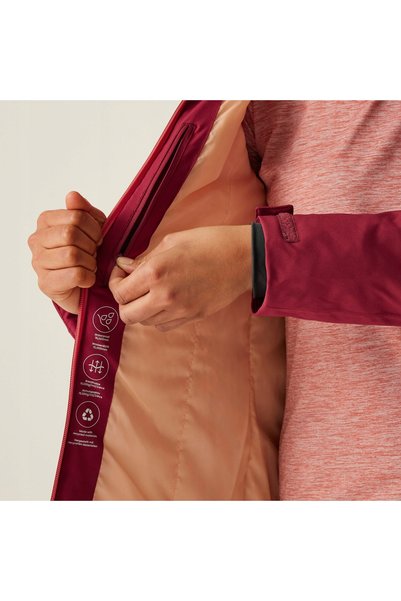 NO BRAND Pelerină de ploaie damă REGATTA Kelora rumba red/mineral red 10