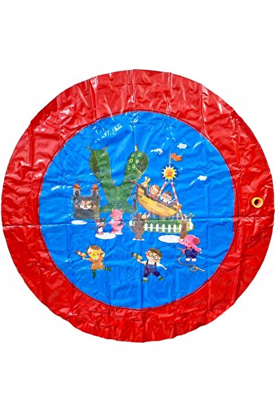WKS Covoraș de apă cu fântână gigantă pentru piscină, pentru copii, 100 cm, p...