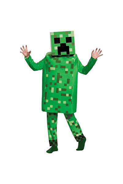 Toys Costum Minecraft pentru băiat, Creeper, set complet cu mască, costum de ...