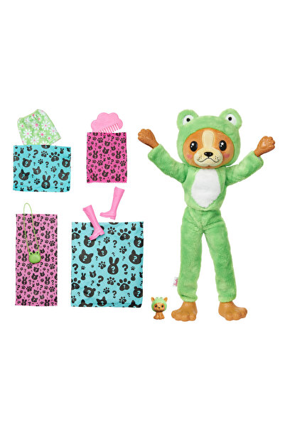 Barbie Cutie Reveal Lalka Piesek-Żaba Seria Costume Animale HRK24