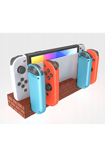 NO BRAND Stație de încărcare pentru 4 Joy-Con pentru Nintendo Switch OLED, în...