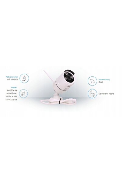 Orno Kit interfon video wireless WiFi, monitor 7 inch, cameră LED HD, extel