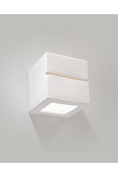 NO BRAND Aplică de perete ceramică LEO albă 15W Sollux