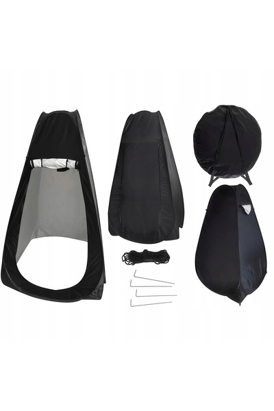 NO BRAND CORT DE DUȘ ȘI VESTIAR TURISTIC 120×120×190 CM – SET