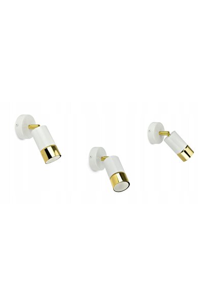 NO BRAND Lampă de perete, tub metalic, tuburi alb-aurii, LED GU10