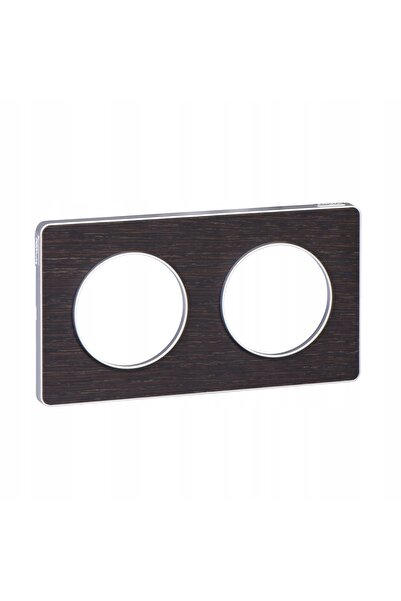 Schneider Electric Ramă ODACE dublă cu 2 module wenge S53P804P Schneider