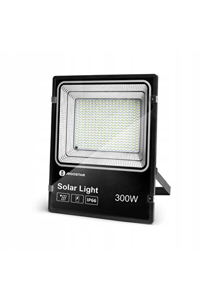 NO BRAND Proiector solar LED cu panou solar de 300W