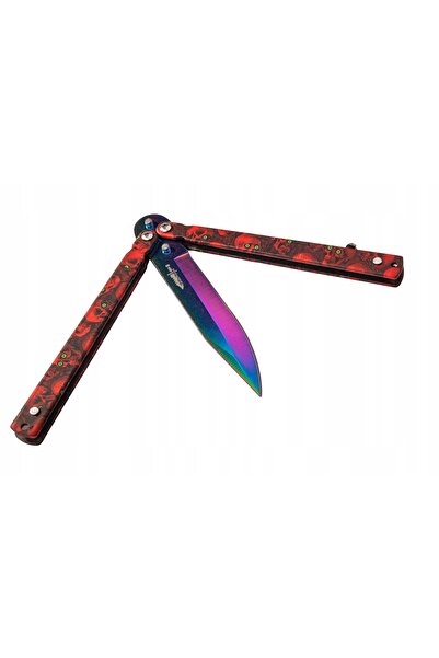 NO BRAND Cuțit fluture BALISONG CS-GO Profesional Counter Strike Curcubeu