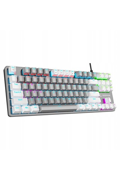 Rampage Tastatură mecanică Snug RGB KRGD Red gri alb