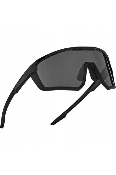 NO BRAND Ochelari Majesty Pro Tour - negru/negru cu negru perlat + lentilă tr...