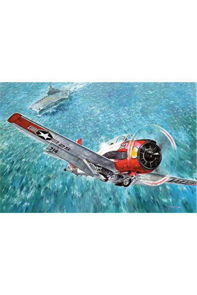 NO BRAND Roden 451 N.A. Model de avion american T-28C Trojan pentru asamblare...