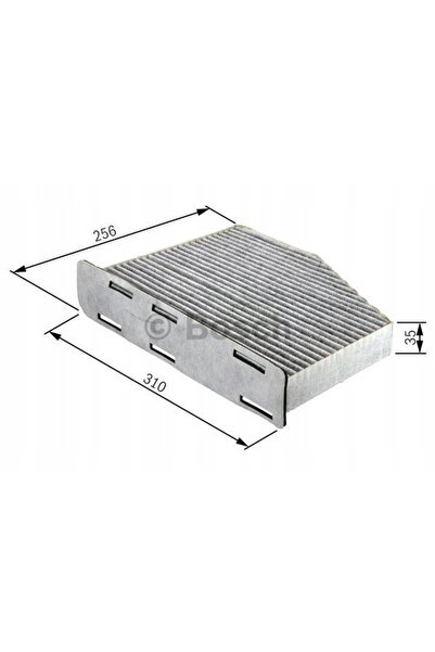 Bosch 1 987 432 381 Filtru, ventilație compartiment pasageri 1987432381