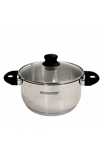 NO BRAND FACKELMANN OALĂ cu capac 1,8 L, 16 cm, oțel 16/10, Geneva, GAZ, INDU...