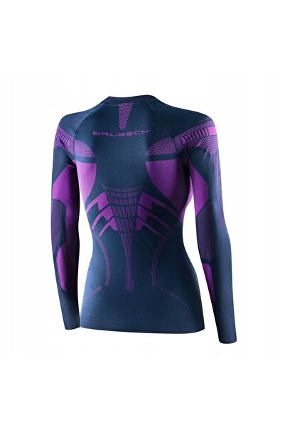 Brubeck Tricou de damă cu mânecă lungă, Dry, mov, mărimea L