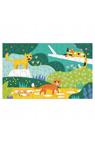 NO BRAND Mudpuppy: puzzle cu imagine 3D mobilă – Pisici