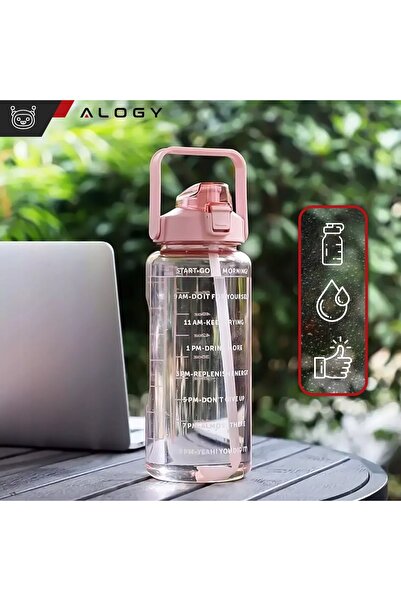 NO BRAND Sticlă mare de apă pentru băut Alogy MotivHydro Motivational Cup 2