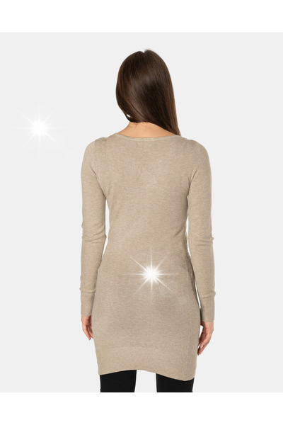 NO BRAND Rochie tunică lungă tip pulover de damă 6398-02 S/M