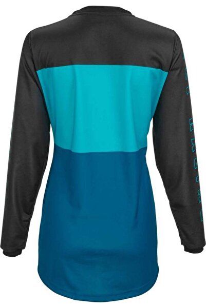 NO BRAND FLY RACING Aqua-Dark Teal-Black Tricou de ciclism pentru tineret r. XL