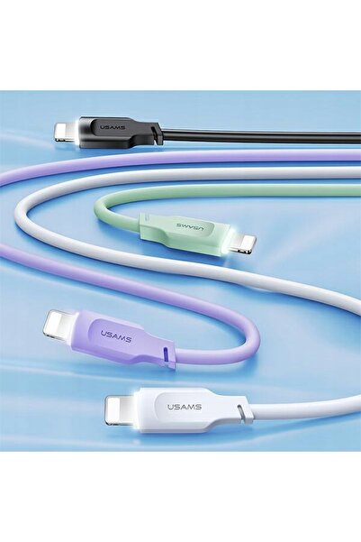 NO BRAND Cablu de încărcare rapidă USMAS USB-C la Lightning PD 1.2m Verde