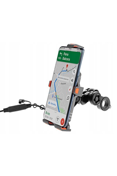 NO BRAND Suport anti-vibrații cu încărcător de telefon - R17W Wireless eXtrem...