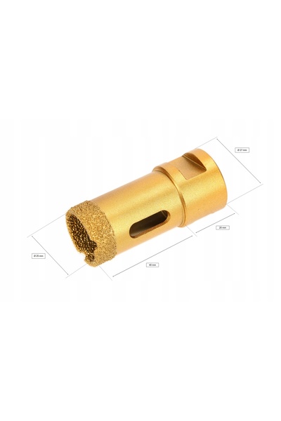 NO BRAND Burghiu diamantat tip carotieră de 25MM pentru gresie, faianță și gl...
