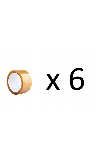 NO BRAND Bandă adezivă transparentă cu solvent, lată 48 mm lungime 60 m 1 buc.