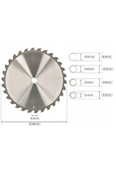 NO BRAND FERĂSTRĂU CIRCULAR DE 300 MM PENTRU LEMN, DISC CU VÂRFURI WIDIA ⌀30 ...