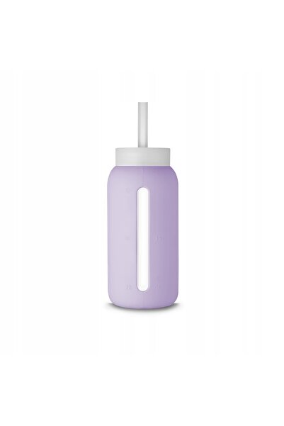 NO BRAND Sticlă de sticlă Muuki pentru apă potabilă, cu gradații, 720ml, bido...