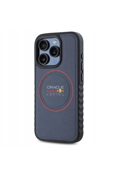 Red Bull Husă pentru iPhone 15 Pro Max 6.7 " granat Leather Red Ring MagSafe "