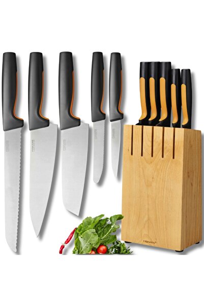 FiSKARS Set complet de cuțite de bucătărie în bloc - CUȚIT DE BUCĂTAR