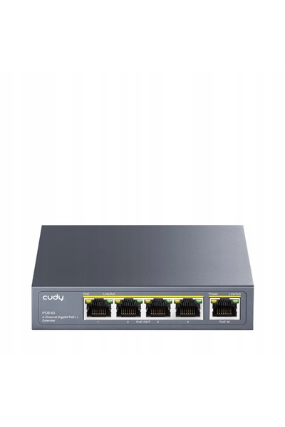 cudy Adaptor Extensor POE Intern 1x4 Gigabit POE40
