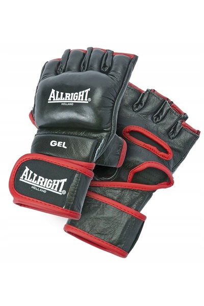 Allright MĂNUȘI MMA MĂRIME PRO S este negru. PU /ALLRIGHT