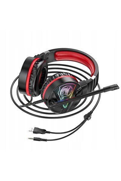 NO BRAND Căști gaming supraauriculare cu microfon W104 Stereo