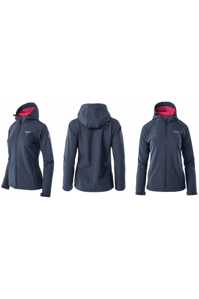 HI-TEC Geacă softshell de damă cu glugă NETI TREKKING L albastru