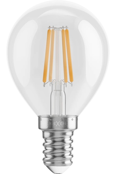 Mexen 10x bec LED E14 cu filament, lumină caldă, 6W=40W, Vintis, nu pâlpâie