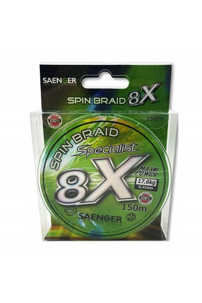 NO BRAND SANGER SPECIALIST 8X 150m VERDE 0,16mm/13,40 kg fir de pescuit