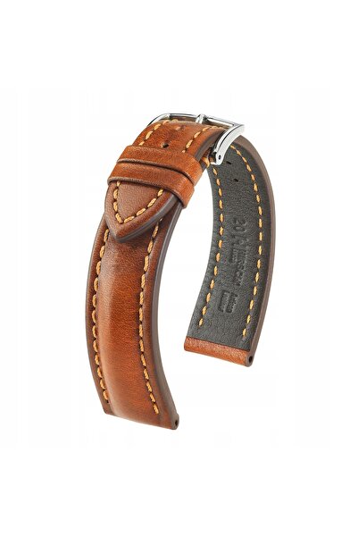 NO BRAND HIRSCH Lucca L - MARO AURIT - 20mm - Curea de ceas din piele