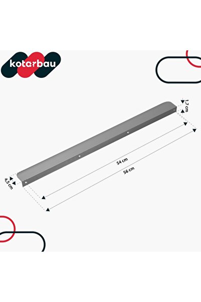 NO BRAND Mâner de tragere pentru mobilă, modern, din aluminiu argintiu, 560mm...
