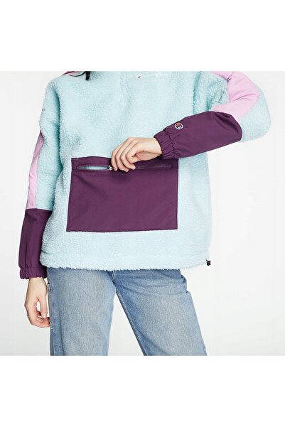 Champion Bluză fleece de damă albastru-ciel/roz XS